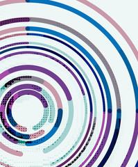 Circular lines, circles, geometric abstract background