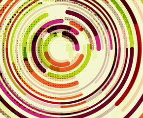 Circular lines, circles, geometric abstract background