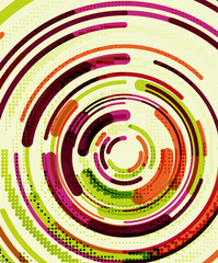 Circular lines, circles, geometric abstract background