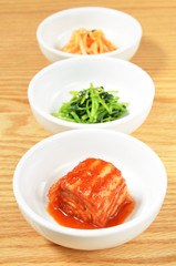 Tradition Korean kimchi on the table           