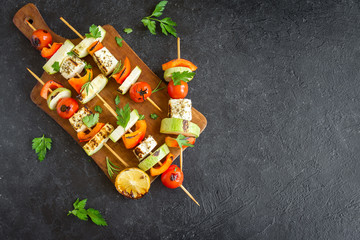 Vegetarian skewers