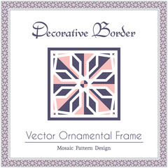 Vector decorative frame