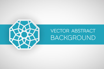 Origami paper decorative banner