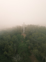 Obraz premium San Francisco Mount Davidson Cross on Mountain
