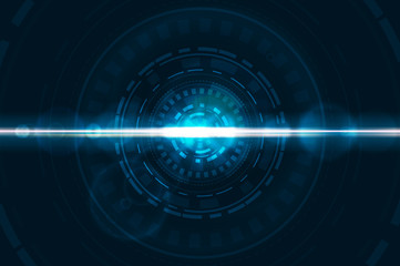 Technology image of Interface. Futuristic shapes for your concept design. Touch the future