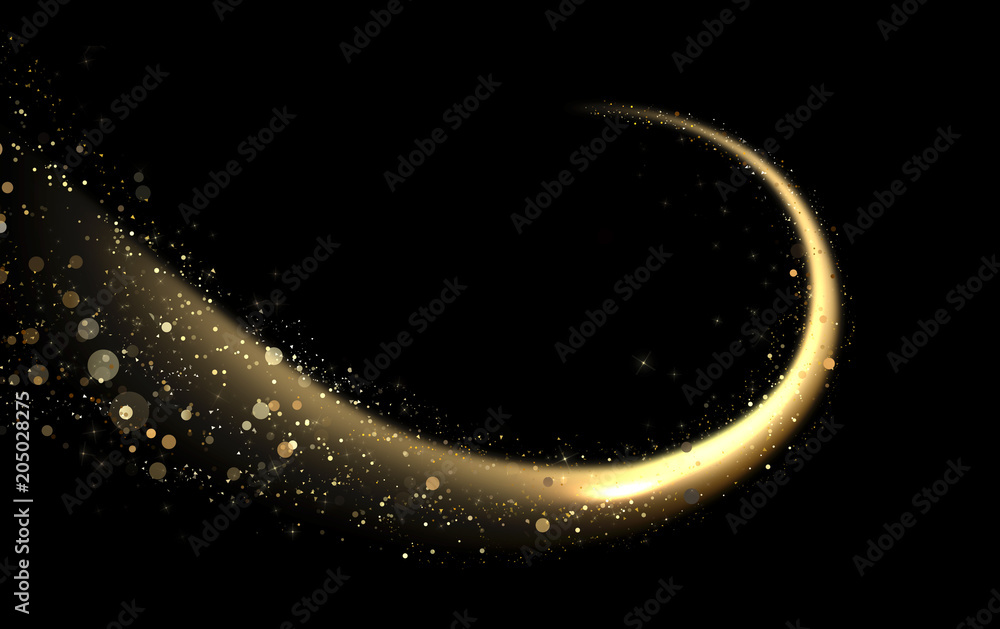 Wall mural luxurious and various glitter background