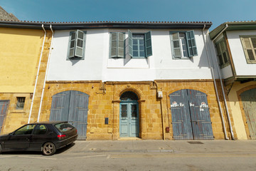 street scene in an old town in Europe