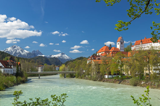 Hohes Schloss und Kloster St. Mang in F&uuml;ssen am Lech 