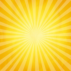 Crumpled Yellow Sunburst Background