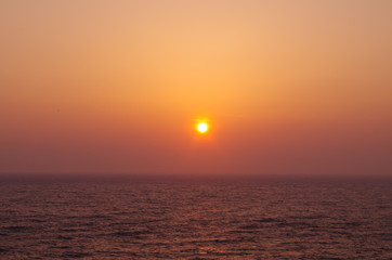 Sunset view from Ogonzaki, Japan