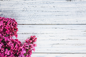 green on a wooden background