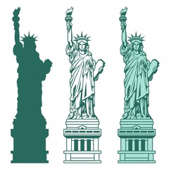 Set of the Statue of Liberty in New York City. © DGIM studio