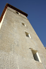 Fototapeta na wymiar San Nicolas church tower in Granada, Spain