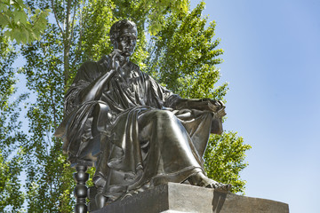 Monument für Jean-Jacques Rousseau, Genf, Schweiz