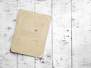 retro folder on old background