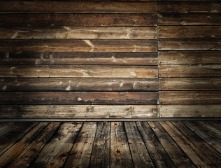 old wooden interior