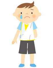 骨折腕　男の子