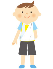 骨折腕　男の子