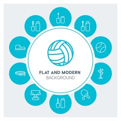 clothes, sports, beauty and cosmetics Infographic Circle outline Icons Set. Contains such Icons as  business,  website,  elements,  background,  pattern,  team and more. Fully Editable. Pixel Perfect