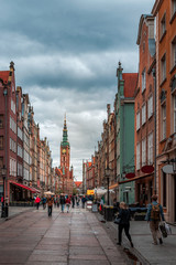Fototapeta premium Gdańsk, the old city, Long street