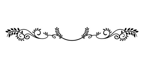 decorative vintage border illustration (natural plant)