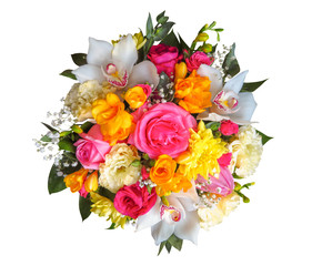 Colorful bouquet isolated