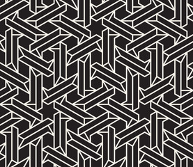 1Vector seamless pattern. Modern stylish abstract texture. Repeating geometric tiles