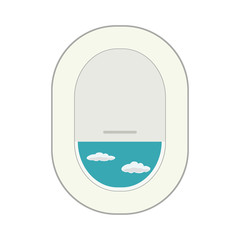 Design template with aircraft porthole