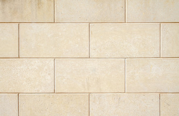 Wall from travertine as background