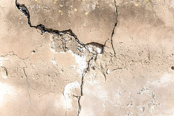 Old cracked plaster as background