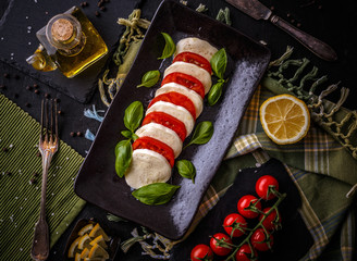 Delicious caprese salad