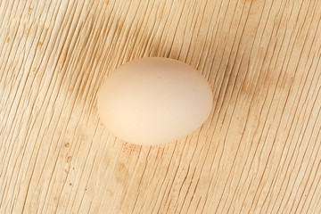 Eggs in a nest basket on white background