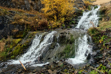 waterfall in autumn