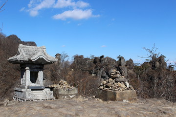 妙義山石門コースの見晴台