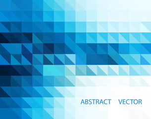 Blue Grid Mosaic Background, Creative Design Templates