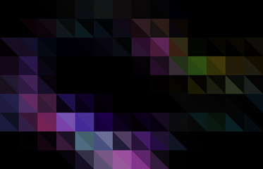 Obraz premium Dark Multicolor vector blurry triangle background design.