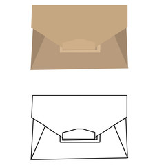  icon, female clutch, sketch