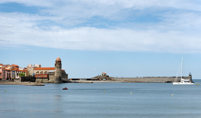 Fototapeta premium Collioure harbor in the south of France