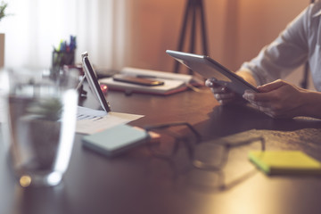 Using a tablet computer