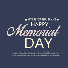 Obraz premium Happy Memorial Day.
