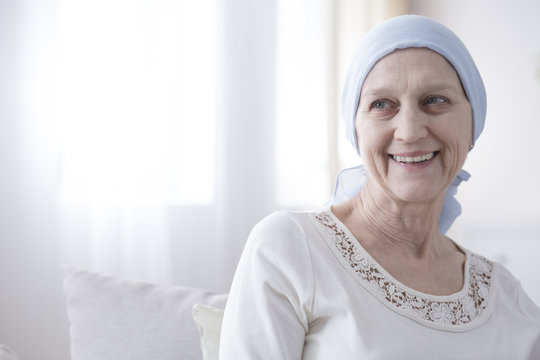 Happy And Hopeful Cancer Patient