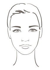 Young woman face