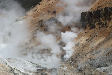 登別温泉　地獄谷