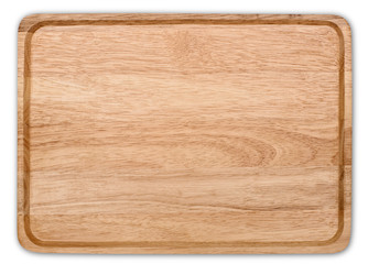 wooden plate isolate with clipping path