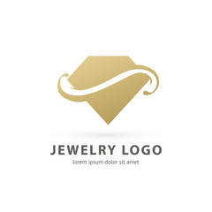 Logo design abstract diamond vector template.