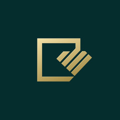 Logo design abstract diamond vector template.