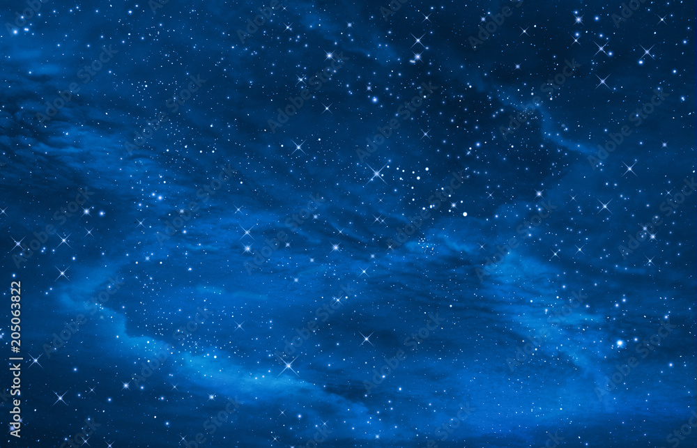Wall mural starry in the night sky background,abstract