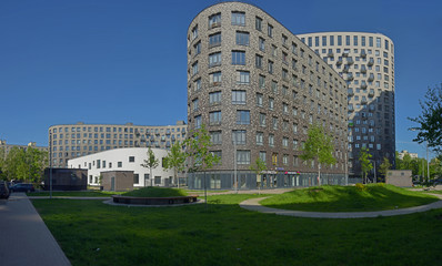 Mytishchi, Russia, - on May 13, 2018 / the Urbanistic landscape of the city of Mytishchi - the...