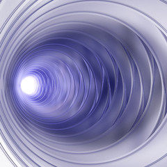 Optical illusion spiral for art projects. 3D illustration, computer-generated fractal