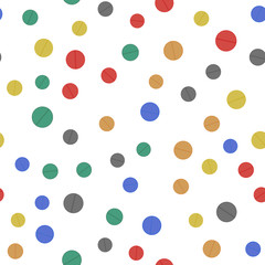 Different Colorful Pills . Seamless Medical Pattern